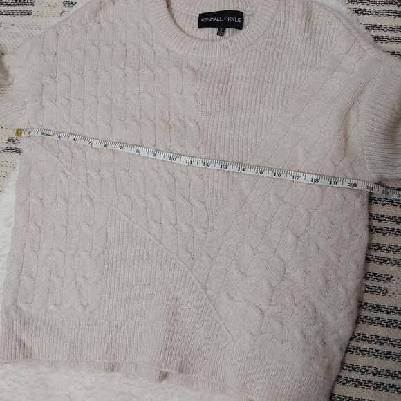 KENDALL + Kylie Boxy Cable Knit Sweater S - Picture 9 of 10